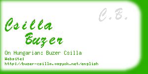 csilla buzer business card